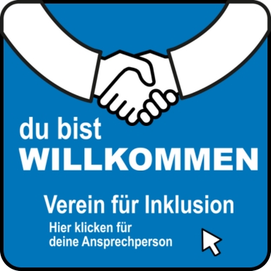 Inklusions-Button – Du bist willkommen!